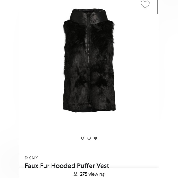 DKNY
Faux Fur Hooded Puffer Vest - Picture 6 of 6